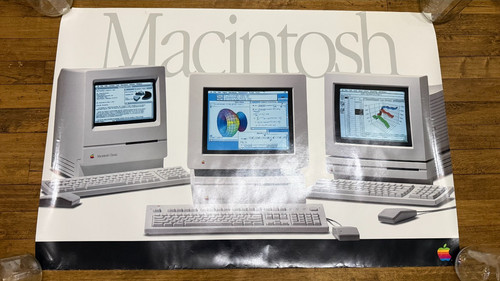 Vintage apple macintosh poster - apple,